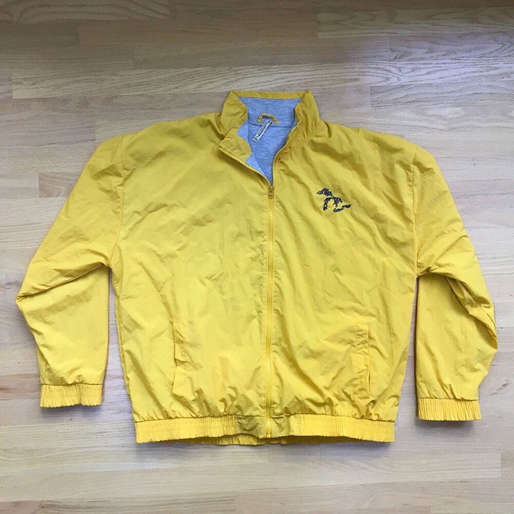 Momentum Outfitters Great Lakes Jacket XXL Yellow Full Zip Nylon Windbreaker
